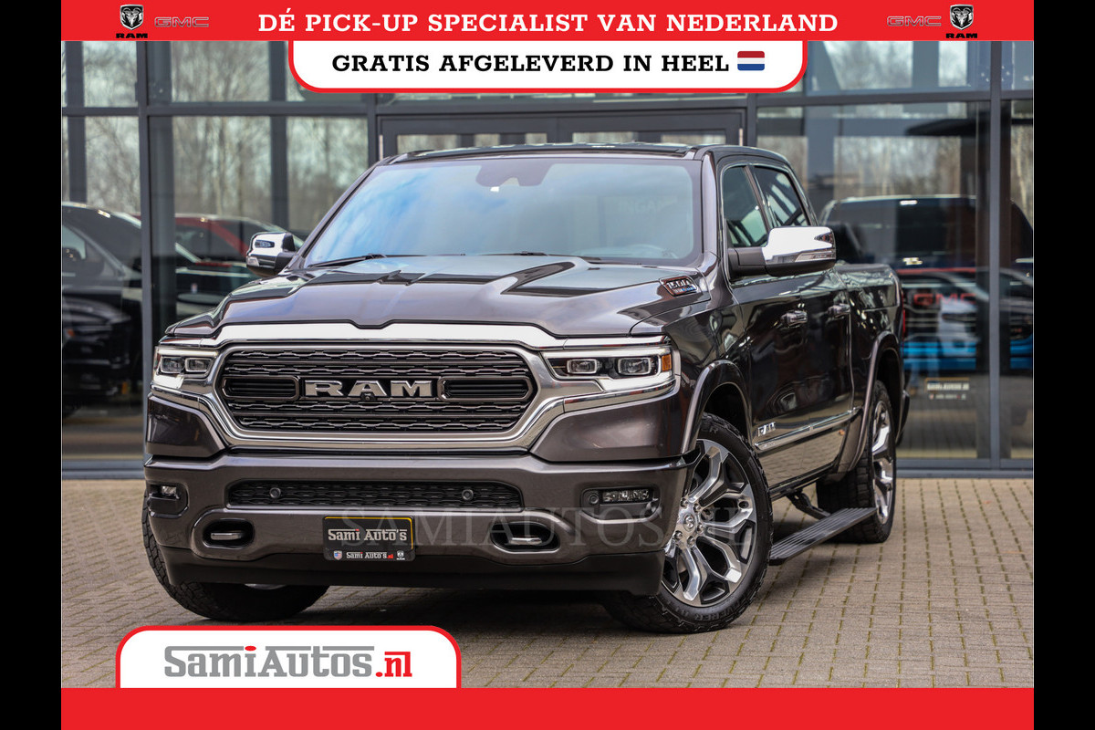 Dodge Ram 1500 LIMITED RAMBOX | LUCHTVERING | 5.7 V8 4X4 | MULTI TAILGATE | HUD | ADAPTIVE CRUISE | EERSTE EIGENAAR | LPG PRINS | 3500KG 360 CAMERA | LANE ASSIST | MEMORY SEATS | DUBBELE CABINE | CREWCAB Dodge Ram 1500 LIMITED RAMBOX | LUCHTVERING | 5.7 V8 4X4 | MULTI TAILGATE | HUD | ADAPTIVE CRUISE | EERSTE EIGENAAR | LPG PRINS | 3500KG 360 CAMERA | LANE ASSIST | MEMORY SEATS | DUBBELE CABINE | CREWCAB