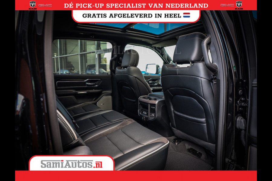 Dodge Ram PREMIUM NIGHT EDITION | | 420PK 636 Nm | BOM VOL + 14.4 INCH SCHERM | LUCHTVERING | HUD | PRIJS MET LPG EN COVER EN GARANTIE | DUBBELE CABINE | PICK UP | 5 PERSOONS | DC | GRIJSKENTEKEN | VOORRAAD NR 2283 - 3326