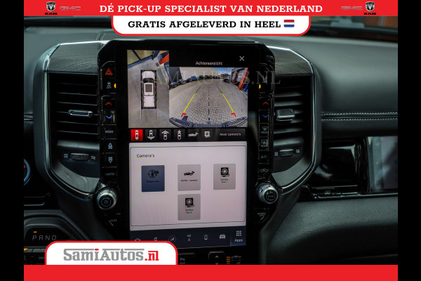 Dodge Ram PREMIUM NIGHT EDITION | | 420PK 636 Nm | BOM VOL + 14.4 INCH SCHERM | LUCHTVERING | HUD | PRIJS MET LPG EN COVER EN GARANTIE | DUBBELE CABINE | PICK UP | 5 PERSOONS | DC | GRIJSKENTEKEN | VOORRAAD NR 2283 - 3326