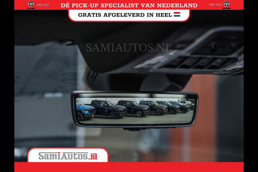 Dodge Ram PREMIUM NIGHT EDITION | | 420PK 636 Nm | BOM VOL + 14.4 INCH SCHERM | LUCHTVERING | HUD | PRIJS MET LPG EN COVER EN GARANTIE | DUBBELE CABINE | PICK UP | 5 PERSOONS | DC | GRIJSKENTEKEN | VOORRAAD NR 2283 - 3326
