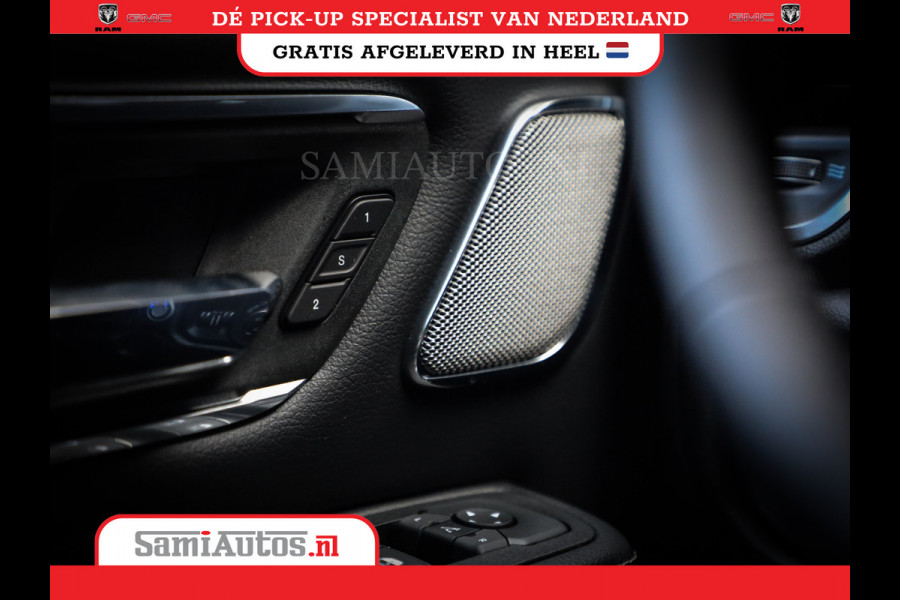 Dodge Ram PREMIUM NIGHT EDITION | | 420PK 636 Nm | BOM VOL + 14.4 INCH SCHERM | LUCHTVERING | HUD | PRIJS MET LPG EN COVER EN GARANTIE | DUBBELE CABINE | PICK UP | 5 PERSOONS | DC | GRIJSKENTEKEN | VOORRAAD NR 2283 - 3326