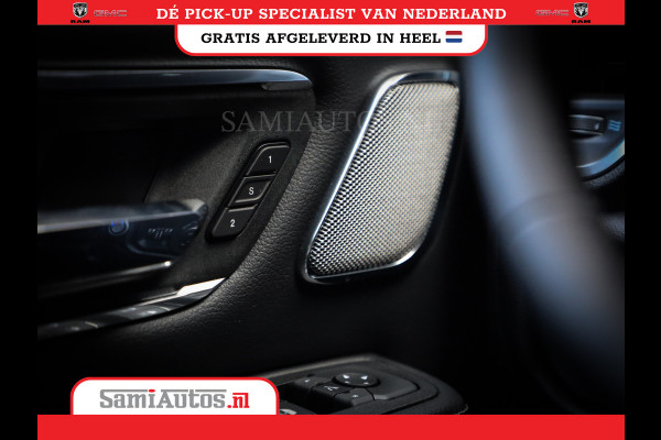 Dodge Ram PREMIUM NIGHT EDITION | | 420PK 636 Nm | BOM VOL + 14.4 INCH SCHERM | LUCHTVERING | HUD | PRIJS MET LPG EN COVER EN GARANTIE | DUBBELE CABINE | PICK UP | 5 PERSOONS | DC | GRIJSKENTEKEN | VOORRAAD NR 2283 - 3326