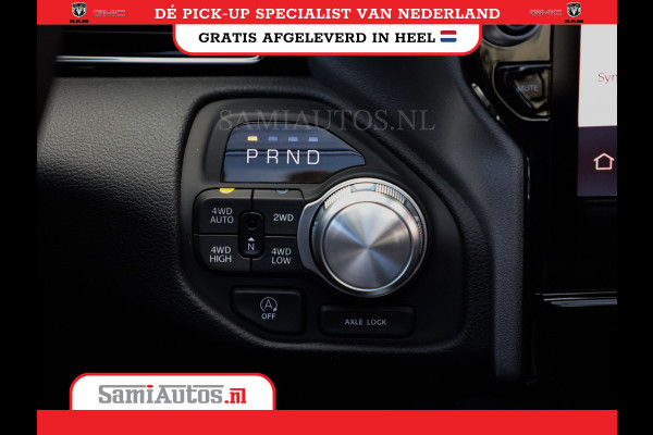 Dodge Ram PREMIUM NIGHT EDITION | | 420PK 636 Nm | BOM VOL + 14.4 INCH SCHERM | LUCHTVERING | HUD | PRIJS MET LPG EN COVER EN GARANTIE | DUBBELE CABINE | PICK UP | 5 PERSOONS | DC | GRIJSKENTEKEN | VOORRAAD NR 2283 - 3326