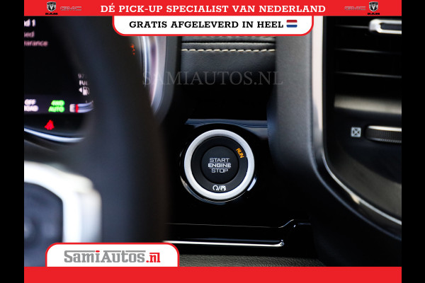 Dodge Ram PREMIUM NIGHT EDITION | | 420PK 636 Nm | BOM VOL + 14.4 INCH SCHERM | LUCHTVERING | HUD | PRIJS MET LPG EN COVER EN GARANTIE | DUBBELE CABINE | PICK UP | 5 PERSOONS | DC | GRIJSKENTEKEN | VOORRAAD NR 2283 - 3326