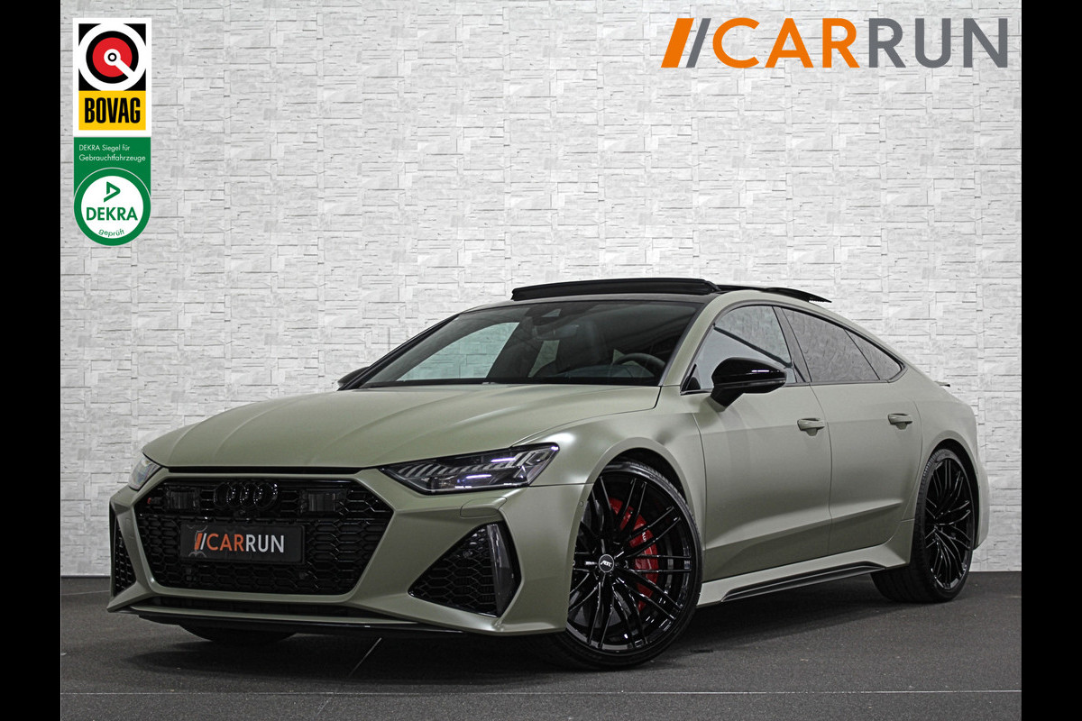 Audi RS7 Sportback A7 V8 Dynamic+ | Keramisch | 22" ABT | 4-Wielbesturing | Stoelvent. | Carbon Pack | Nachtzicht | Alcantara Hemel | B&O 3D High End | 360 Camera | Laser-LED | ACC | Valcona | Klasse-5 | Head-up | Soft-Close | Isolatieglas | Dealer OH | BTW Auto | €100.706,= ex. Audi RS7 Sportback A7 V8 Dynamic+ | Keramisch | 22" ABT | 4-Wielbesturing | Stoelvent. | Carbon Pack | Nachtzicht | Alcantara Hemel | B&O 3D High End | 360 Camera | Laser-LED | ACC | Valcona | Klasse-5 | Head-up | Soft-Close | Isolatieglas | Dealer OH | BTW Auto | €100.706,= ex.