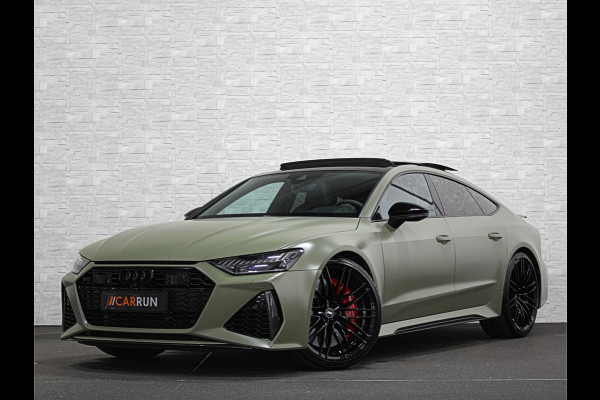 Audi RS7 Sportback A7 V8 Dynamic+ | Keramisch | 22" ABT | 4-Wielbesturing | Stoelvent. | Carbon Pack | Nachtzicht | Alcantara Hemel | B&O 3D High End | 360 Camera | Laser-LED | ACC | Valcona | Klasse-5 | Head-up | Soft-Close | Isolatieglas | Dealer OH | BTW Auto | €100.706,= ex.