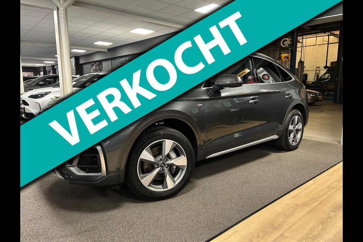 Audi Q5 Sportback 55 TFSI e S edition / pano / leer / s-line / camera / elec klep / ADS / trekhaak / boeken Audi Q5 Sportback 55 TFSI e S edition / pano / leer / s-line / camera / elec klep / ADS / trekhaak / boeken
