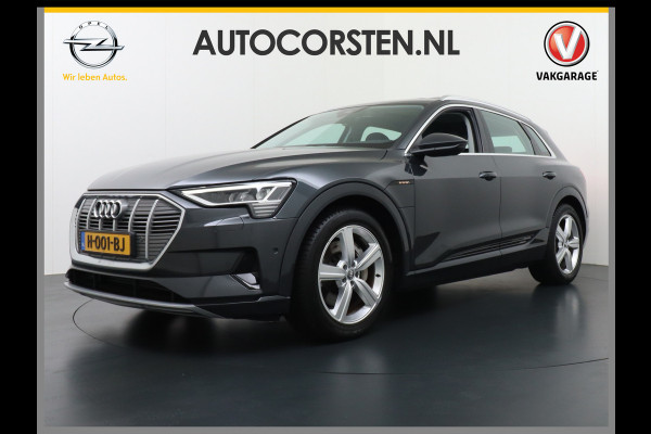 Audi e-tron 50 Quattro Launch Edition Plus 71kWh Navi Panoramadak Luchtvering Cruise control Adaptief PDC Stoelverwarming Parkeerhulp v/a/zi Led Lmv 20" Keyless-go Lichtpakket Dodehoekdetectie Regensensor Fase 3 laden