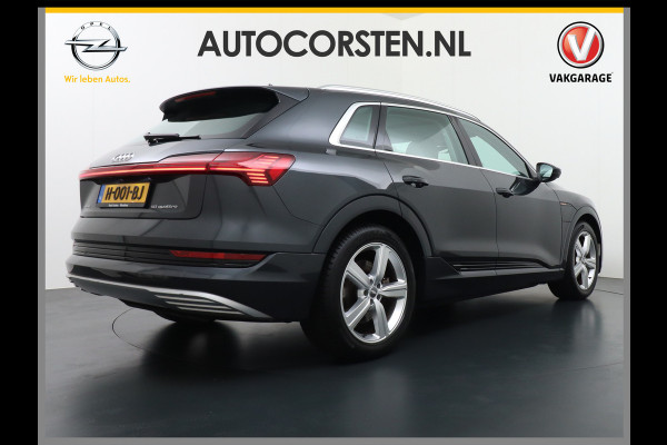 Audi e-tron 50 Quattro Launch Edition Plus 71kWh Navi Panoramadak Luchtvering Cruise control Adaptief PDC Stoelverwarming Parkeerhulp v/a/zi Led Lmv 20" Keyless-go Lichtpakket Dodehoekdetectie Regensensor Fase 3 laden