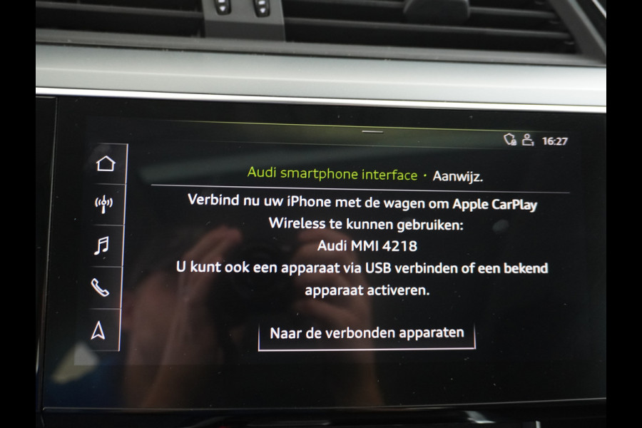 Audi e-tron 50 Quattro Launch Edition Plus 71kWh Navi Panoramadak Luchtvering Cruise control Adaptief PDC Stoelverwarming Parkeerhulp v/a/zi Led Lmv 20" Keyless-go Lichtpakket Dodehoekdetectie Regensensor Fase 3 laden