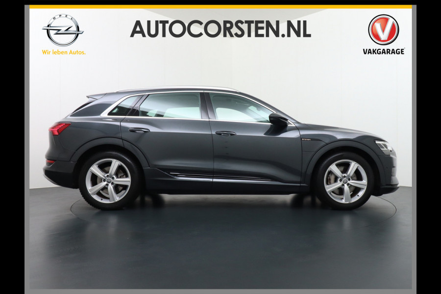 Audi e-tron 50 Quattro Launch Edition Plus 71kWh Navi Panoramadak Luchtvering Cruise control Adaptief PDC Stoelverwarming Parkeerhulp v/a/zi Led Lmv 20" Keyless-go Lichtpakket Dodehoekdetectie Regensensor Fase 3 laden