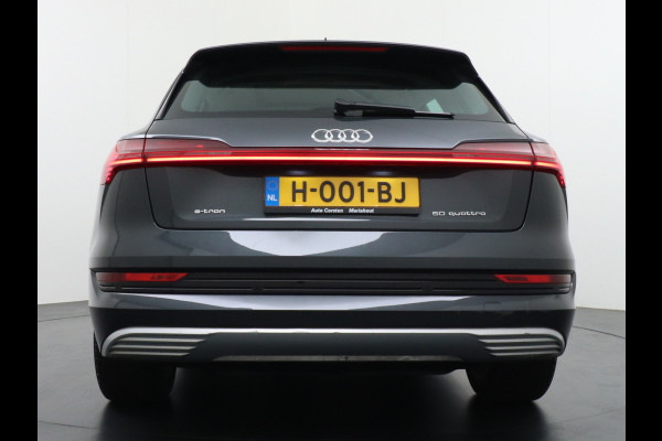 Audi e-tron 50 Quattro Launch Edition Plus 71kWh Navi Panoramadak Luchtvering Cruise control Adaptief PDC Stoelverwarming Parkeerhulp v/a/zi Led Lmv 20" Keyless-go Lichtpakket Dodehoekdetectie Regensensor Fase 3 laden