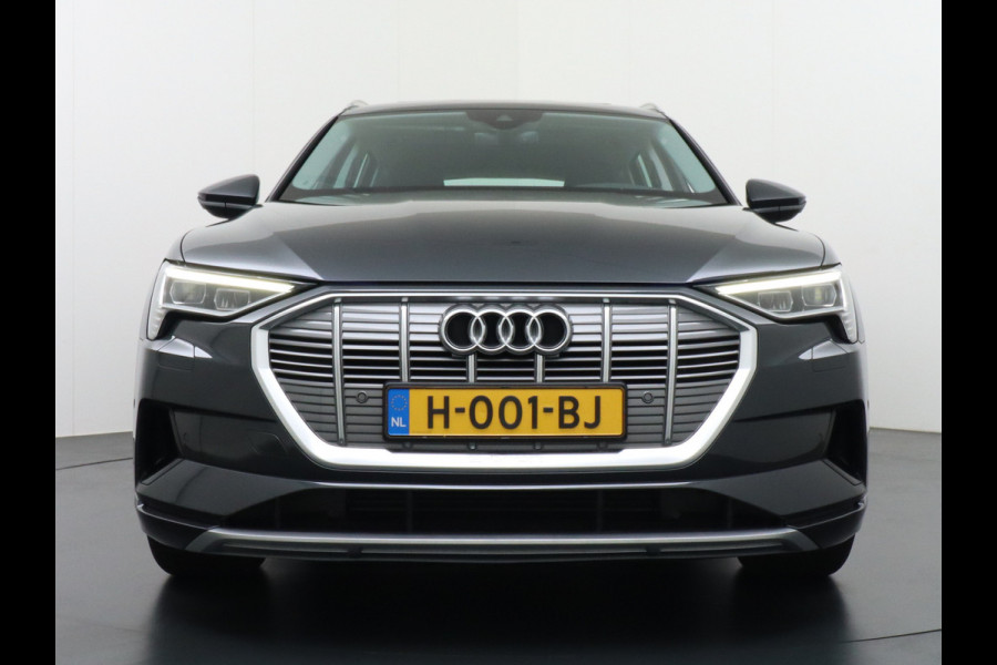Audi e-tron 50 Quattro Launch Edition Plus 71kWh Navi Panoramadak Luchtvering Cruise control Adaptief PDC Stoelverwarming Parkeerhulp v/a/zi Led Lmv 20" Keyless-go Lichtpakket Dodehoekdetectie Regensensor Fase 3 laden