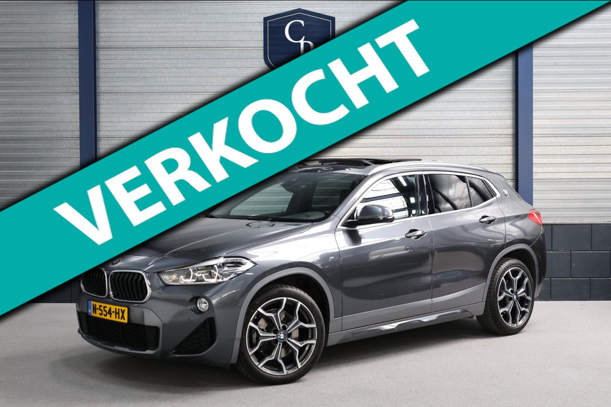 BMW X2 SDrive20i M Sport LED/SFEER/PANO/LEER+S.VERWARMING/KEYLESS/CAM/CRUISE/ECC/12 MND GARANTIE! BMW X2 SDrive20i M Sport LED/SFEER/PANO/LEER+S.VERWARMING/KEYLESS/CAM/CRUISE/ECC/12 MND GARANTIE!
