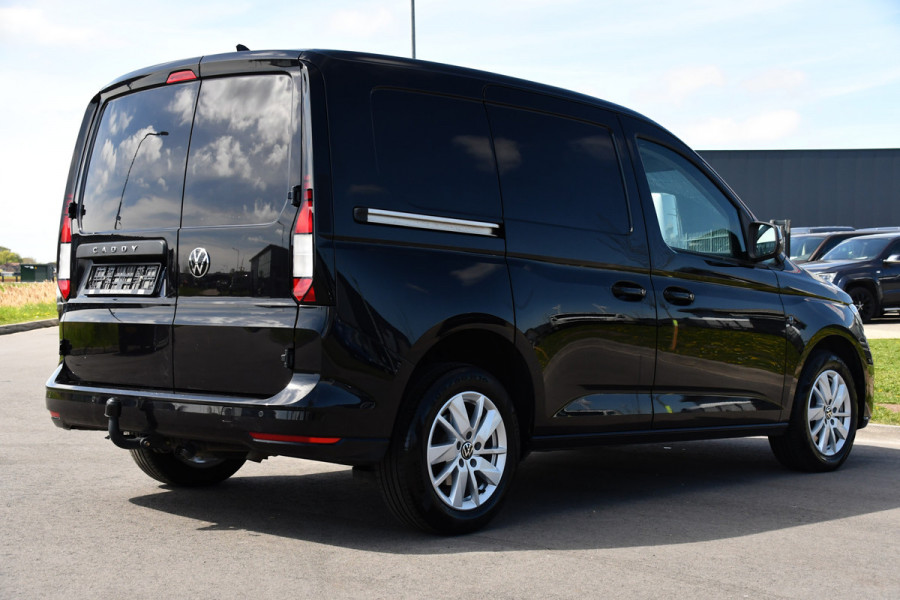Volkswagen Caddy Cargo 2.0 TDI Exclusive Adaptieve Cruise, Carplay, 2 x Schuifdeur, LED, Trekhaak, Leder, 122PK, Automaat, Uniek!