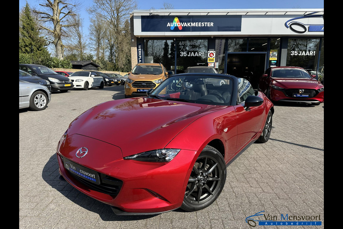 Mazda MX-5 1.5 SkyActiv-G 131 TS+ 1eEig|59dKM!|Navi|Leder|Dodehoek|Rijstrook Mazda MX-5 1.5 SkyActiv-G 131 TS+ 1eEig|59dKM!|Navi|Leder|Dodehoek|Rijstrook