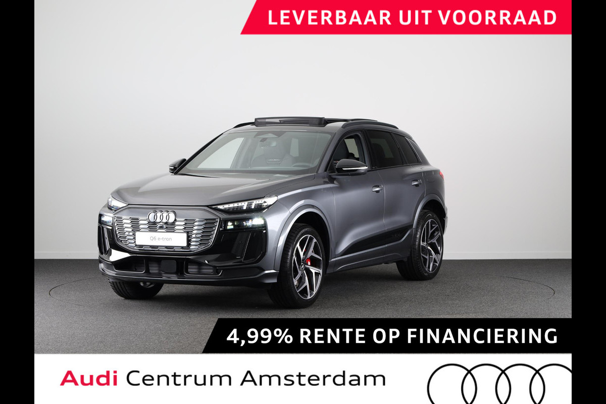 Audi Q6 SQ6 e-tron SQ6 100 kWh Head Up Display, panoramadak, trekhaak, adaptive air suspension, camera's rondom, adapative cruise control Audi Q6 SQ6 e-tron SQ6 100 kWh Head Up Display, panoramadak, trekhaak, adaptive air suspension, camera's rondom, adapative cruise control