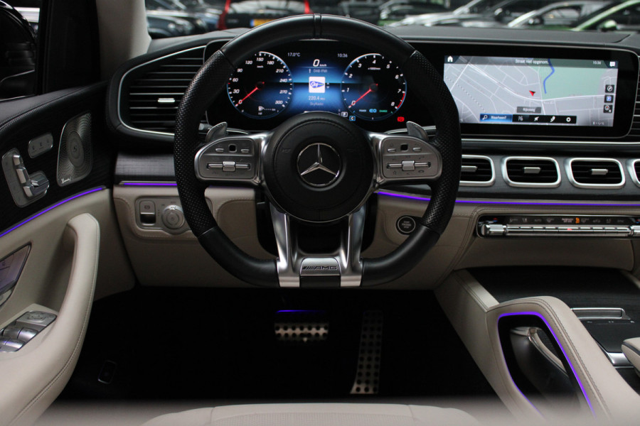 Mercedes-Benz GLE AMG 63 4M+ 360 ACC 22'' Panodak HUD Matrix Elektr. trekhaak Leer Climate voor & achter Memory Stoelventilatie Stoelverwarming PTS Carplay Burmester Navi Elektr. achterklep Elektr. stuurkolom Keyless entry Ambient
