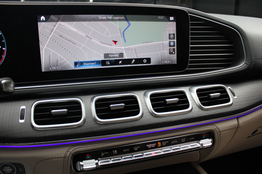 Mercedes-Benz GLE AMG 63 4M+ 360 ACC 22'' Panodak HUD Matrix Elektr. trekhaak Leer Climate voor & achter Memory Stoelventilatie Stoelverwarming PTS Carplay Burmester Navi Elektr. achterklep Elektr. stuurkolom Keyless entry Ambient