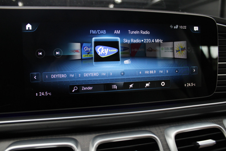 Mercedes-Benz GLE AMG 63 4M+ 360 ACC 22'' Panodak HUD Matrix Elektr. trekhaak Leer Climate voor & achter Memory Stoelventilatie Stoelverwarming PTS Carplay Burmester Navi Elektr. achterklep Elektr. stuurkolom Keyless entry Ambient