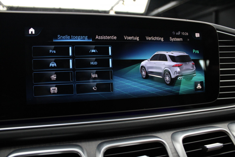 Mercedes-Benz GLE AMG 63 4M+ 360 ACC 22'' Panodak HUD Matrix Elektr. trekhaak Leer Climate voor & achter Memory Stoelventilatie Stoelverwarming PTS Carplay Burmester Navi Elektr. achterklep Elektr. stuurkolom Keyless entry Ambient
