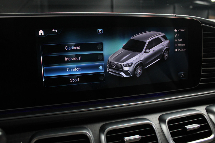 Mercedes-Benz GLE AMG 63 4M+ 360 ACC 22'' Panodak HUD Matrix Elektr. trekhaak Leer Climate voor & achter Memory Stoelventilatie Stoelverwarming PTS Carplay Burmester Navi Elektr. achterklep Elektr. stuurkolom Keyless entry Ambient