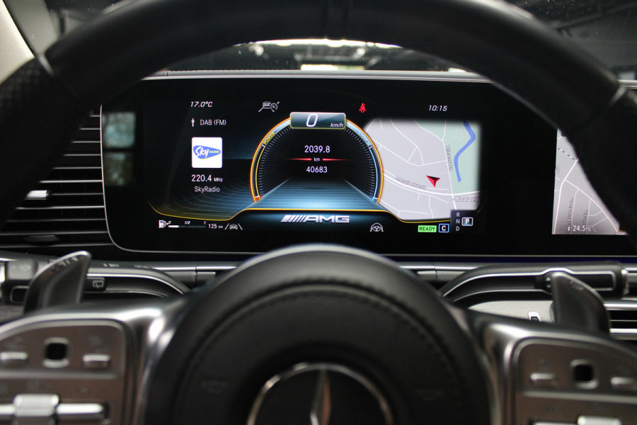 Mercedes-Benz GLE AMG 63 4M+ 360 ACC 22'' Panodak HUD Matrix Elektr. trekhaak Leer Climate voor & achter Memory Stoelventilatie Stoelverwarming PTS Carplay Burmester Navi Elektr. achterklep Elektr. stuurkolom Keyless entry Ambient