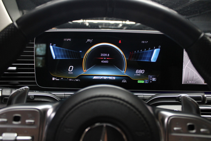 Mercedes-Benz GLE AMG 63 4M+ 360 ACC 22'' Panodak HUD Matrix Elektr. trekhaak Leer Climate voor & achter Memory Stoelventilatie Stoelverwarming PTS Carplay Burmester Navi Elektr. achterklep Elektr. stuurkolom Keyless entry Ambient