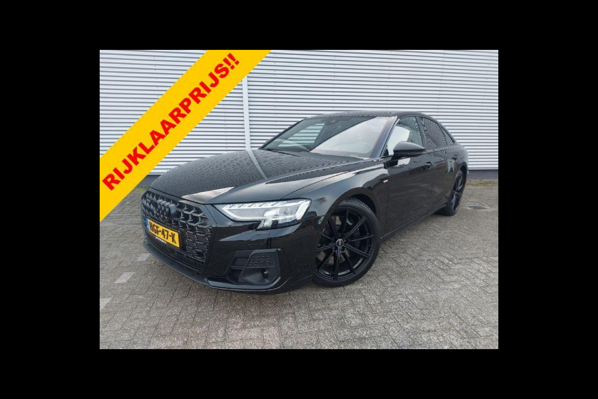 Audi A8 60 TFSI e quattro S-Line,Vierwielbesturing,Verklapbare trekhaak,Panorama,zomer&winterbanden Audi A8 60 TFSI e quattro S-Line,Vierwielbesturing,Verklapbare trekhaak,Panorama,zomer&winterbanden