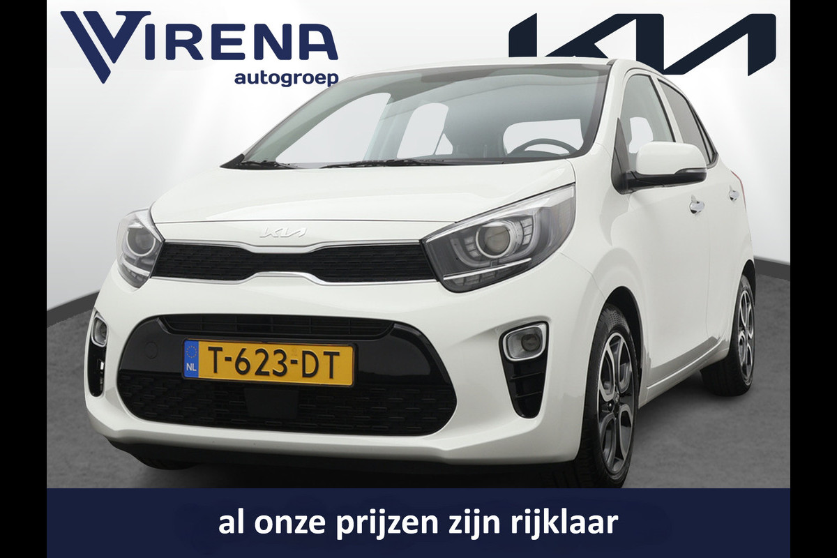 Kia Picanto 1.0 DPi DynamicPlusLine - Navigatie - Climate Control - Apple Carplay-/Android Auto - Achteruitrijcamera - Cruise Control - Fabrieksgarantie tot 06-2030 Kia Picanto 1.0 DPi DynamicPlusLine - Navigatie - Climate Control - Apple Carplay-/Android Auto - Achteruitrijcamera - Cruise Control - Fabrieksgarantie tot 06-2030