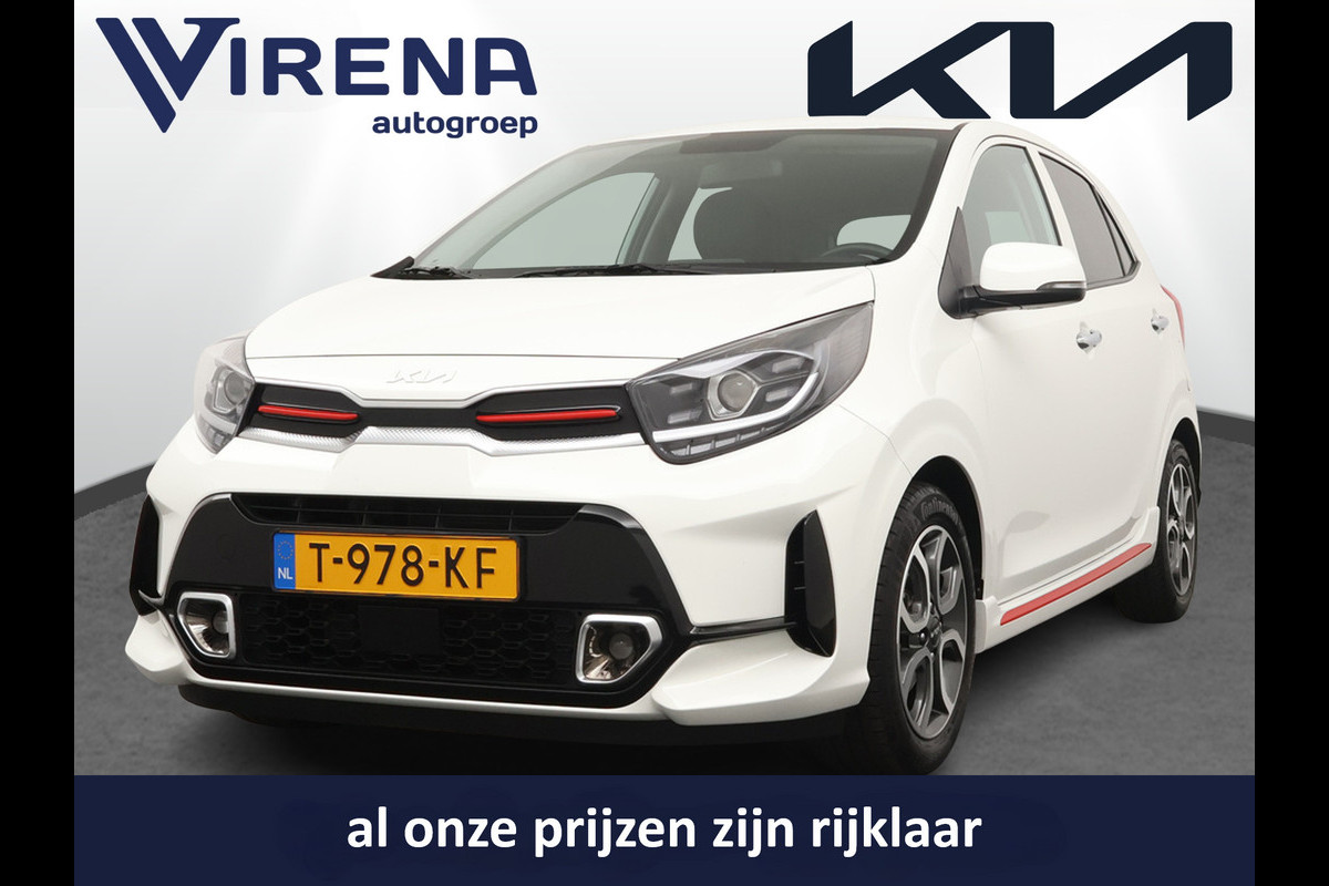 Kia Picanto 1.0 DPi GT-Line Apple Carplay/Auto Android - Cruise control - Climate Control - Navigatie - Achteruitrijcamera - Fabrieksgarantie tot 07-2030 Kia Picanto 1.0 DPi GT-Line Apple Carplay/Auto Android - Cruise control - Climate Control - Navigatie - Achteruitrijcamera - Fabrieksgarantie tot 07-2030