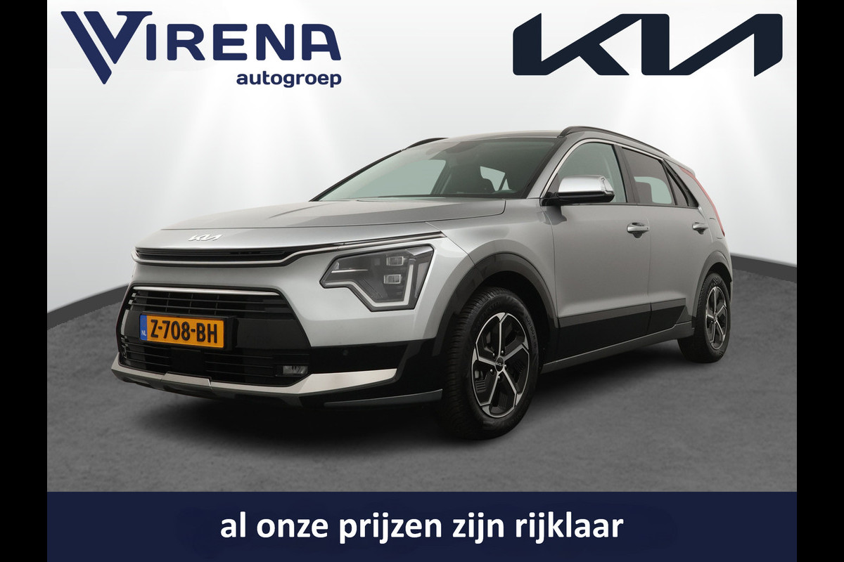 Kia Niro 1.6 GDi Hybrid DynamicPlusLine - Schuif/kanteldak - Adaptief Cruise Control - Stoel/Stuurverwarming - Parkeerhulp voor & achter - Navigatie - Fabrieksgarantie Tot 2031 Kia Niro 1.6 GDi Hybrid DynamicPlusLine - Schuif/kanteldak - Adaptief Cruise Control - Stoel/Stuurverwarming - Parkeerhulp voor & achter - Navigatie - Fabrieksgarantie Tot 2031