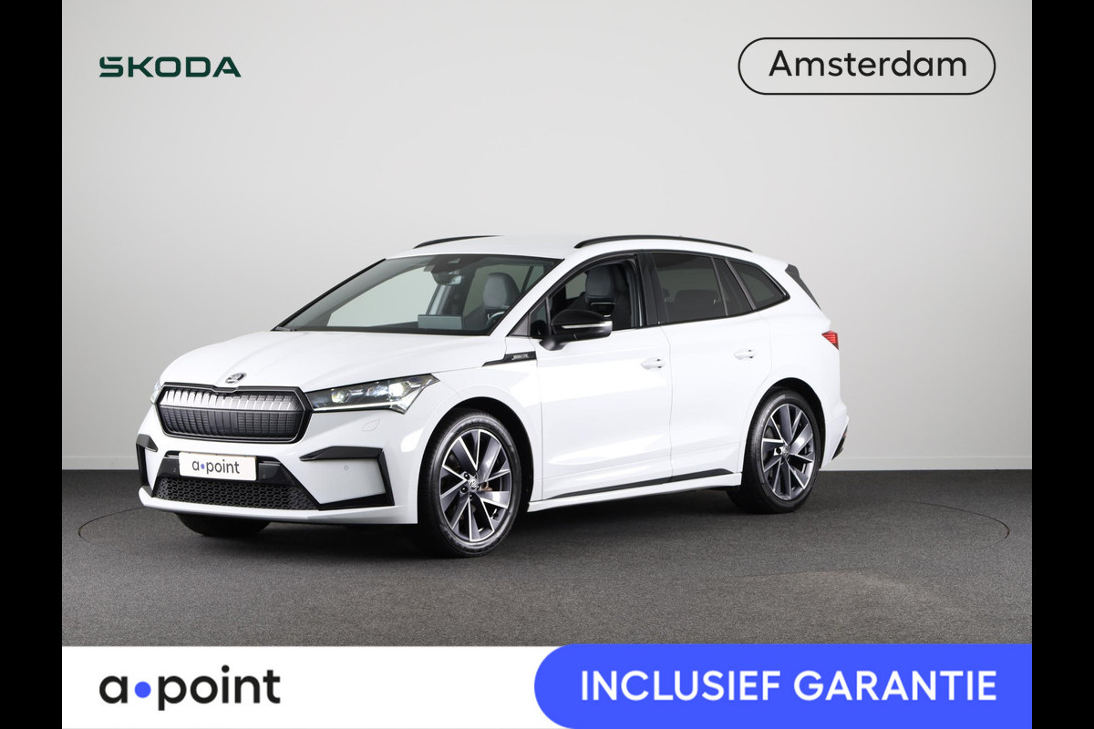 Škoda ENYAQ iV 80 Sportline 204pk | Navigatie | 20 inch lichtmetalen velgen | Parkeercamera | Verwarmbaar stuurwiel Škoda ENYAQ iV 80 Sportline 204pk | Navigatie | 20 inch lichtmetalen velgen | Parkeercamera | Verwarmbaar stuurwiel