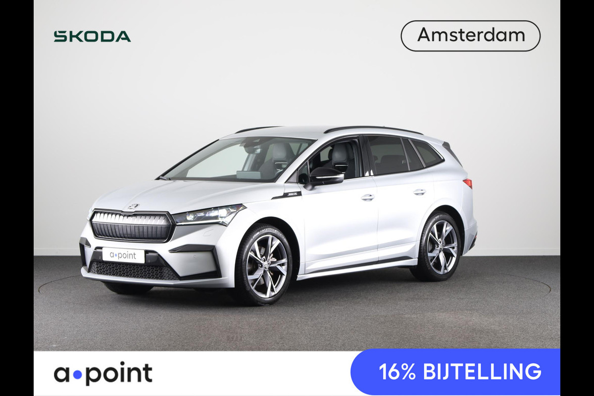 Škoda ENYAQ iV 60 Sportline 58kWh | 180 pk | Navigatie | Parkeersensoren | Achteruitrijcamera | Cruise control | Stoelverwarming | Lichtmetalen velgen 20" | Škoda ENYAQ iV 60 Sportline 58kWh | 180 pk | Navigatie | Parkeersensoren | Achteruitrijcamera | Cruise control | Stoelverwarming | Lichtmetalen velgen 20" |