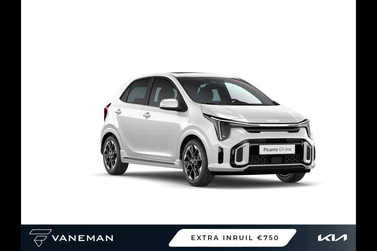 Kia Picanto 1.0 DPI GT-Line | Elektrisch schuif-/kanteldak | Kunstlederen bekleding Kia Picanto 1.0 DPI GT-Line | Elektrisch schuif-/kanteldak | Kunstlederen bekleding