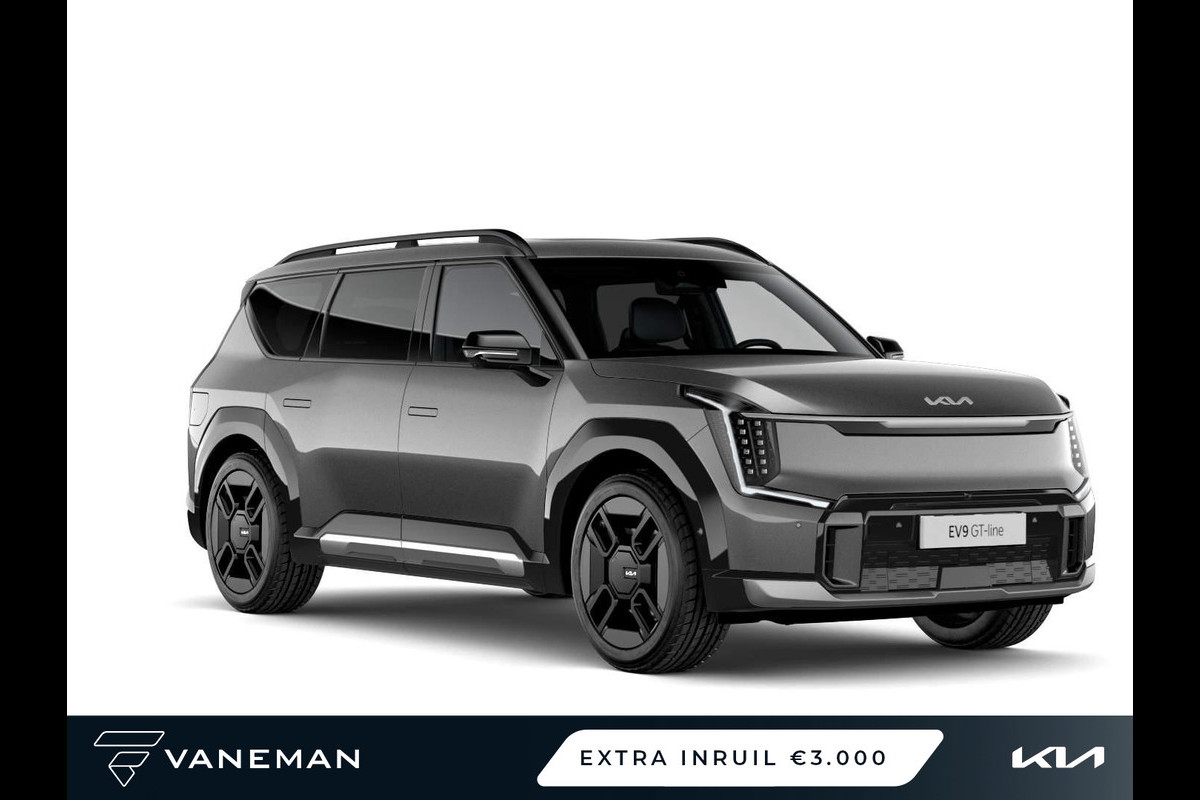Kia EV9 GT-Line AWD 6p. 99.8 kWh | Binnenkort leverbaar | Elektrisch bedienbare achterklep met sensorsturing Kia EV9 GT-Line AWD 6p. 99.8 kWh | Binnenkort leverbaar | Elektrisch bedienbare achterklep met sensorsturing