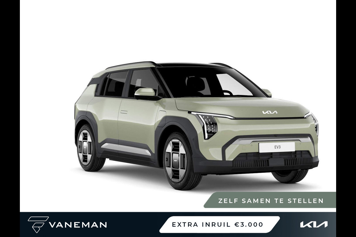 Kia EV3 Plus Advanced 81.4 kWh | Elektrisch glazen schuif-/kanteldak | Zelf samenstellen Kia EV3 Plus Advanced 81.4 kWh | Elektrisch glazen schuif-/kanteldak | Zelf samenstellen