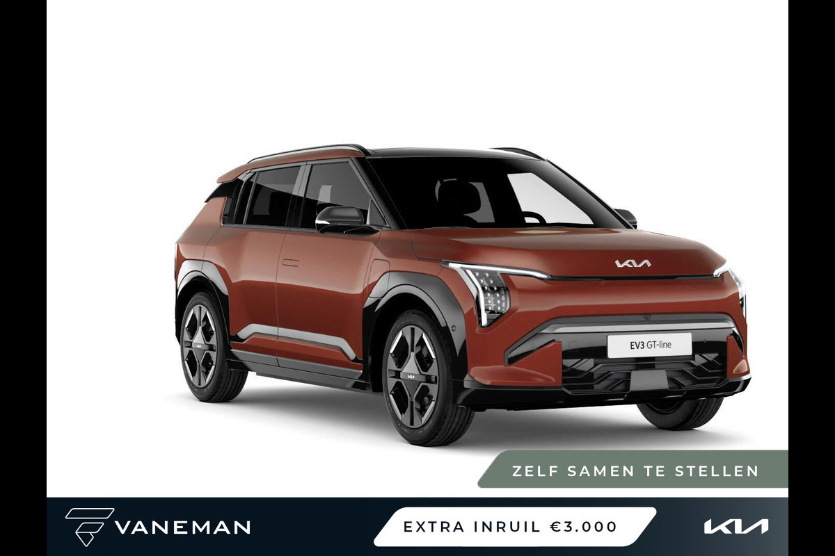Kia EV3 GT-PlusLine 81.4 kWh | Achterbank verwarmd | Zelf samenstellen Kia EV3 GT-PlusLine 81.4 kWh | Achterbank verwarmd | Zelf samenstellen