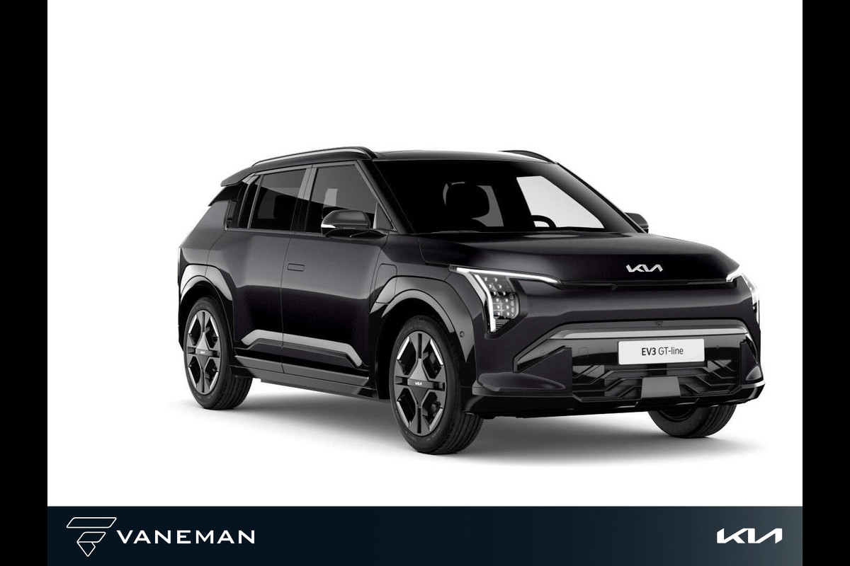 Kia EV3 GT-PlusLine 81.4 kWh | Elektrisch glazen schuif-/kanteldak | Cruise control adaptief met Stop&Go en stuurhulp Kia EV3 GT-PlusLine 81.4 kWh | Elektrisch glazen schuif-/kanteldak | Cruise control adaptief met Stop&Go en stuurhulp
