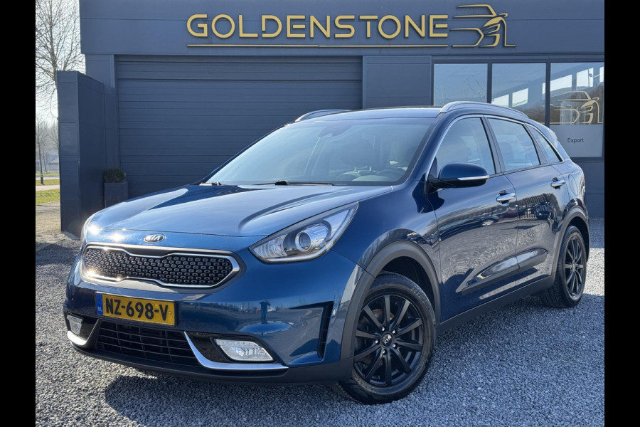 Kia Niro 1.6 GDi Hybrid First Edition 2e Eigenaar,Navi,Camera,Trekhaak,Halfleder,Pdc,Clima,Cruise,Lmv,Delaer onderhouden,Nieuwe Apk bij Aflevering