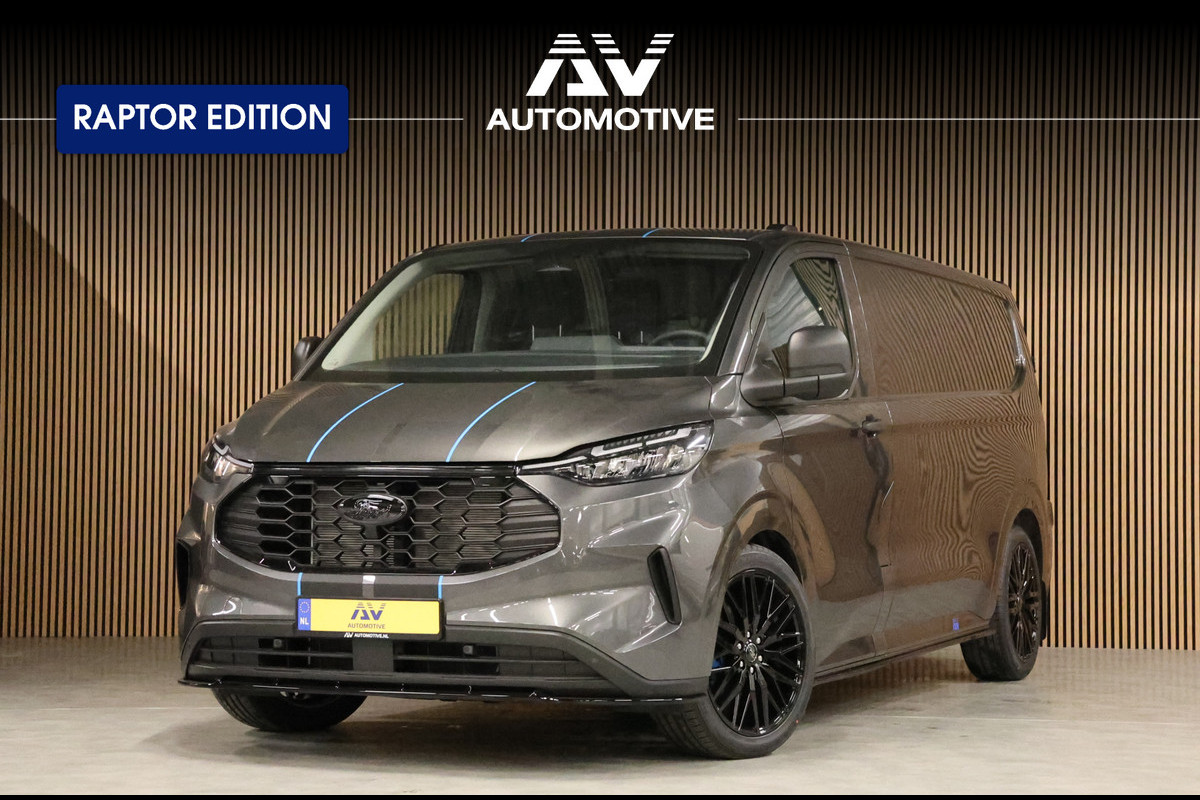 Ford Transit Custom 320 2.0 TDCI 170PK L2H1 AUT Raptor Edition | BPM VRIJ | ACC | Blind Spot | Camera | CarPlay | Lane Assist | Navigatie | 3-Zitter | Verlengde fabrieksgarantie tot 09-2029 Ford Transit Custom 320 2.0 TDCI 170PK L2H1 AUT Raptor Edition | BPM VRIJ | ACC | Blind Spot | Camera | CarPlay | Lane Assist | Navigatie | 3-Zitter | Verlengde fabrieksgarantie tot 09-2029