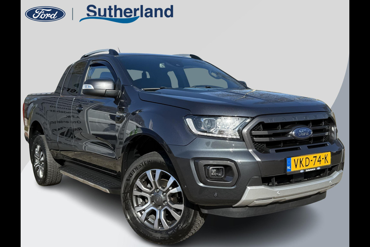 Ford Ranger 2.0 EcoBlue Wildtrak Supercab 213pk Automaat | Trekhaak | Adaptieve Cruise | Rollertop | Achteruitrijcamera