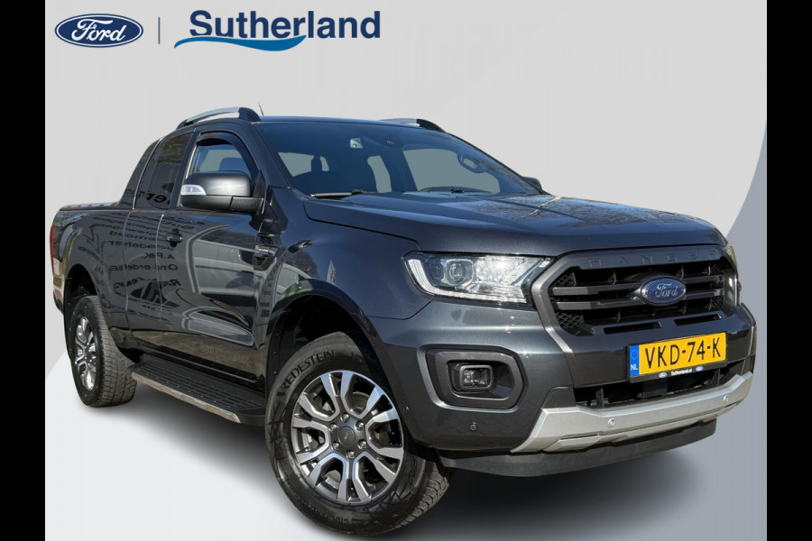 Ford Ranger 2.0 EcoBlue Wildtrak Supercab 213pk Automaat | Trekhaak | Adaptieve Cruise | Rollertop | Achteruitrijcamera