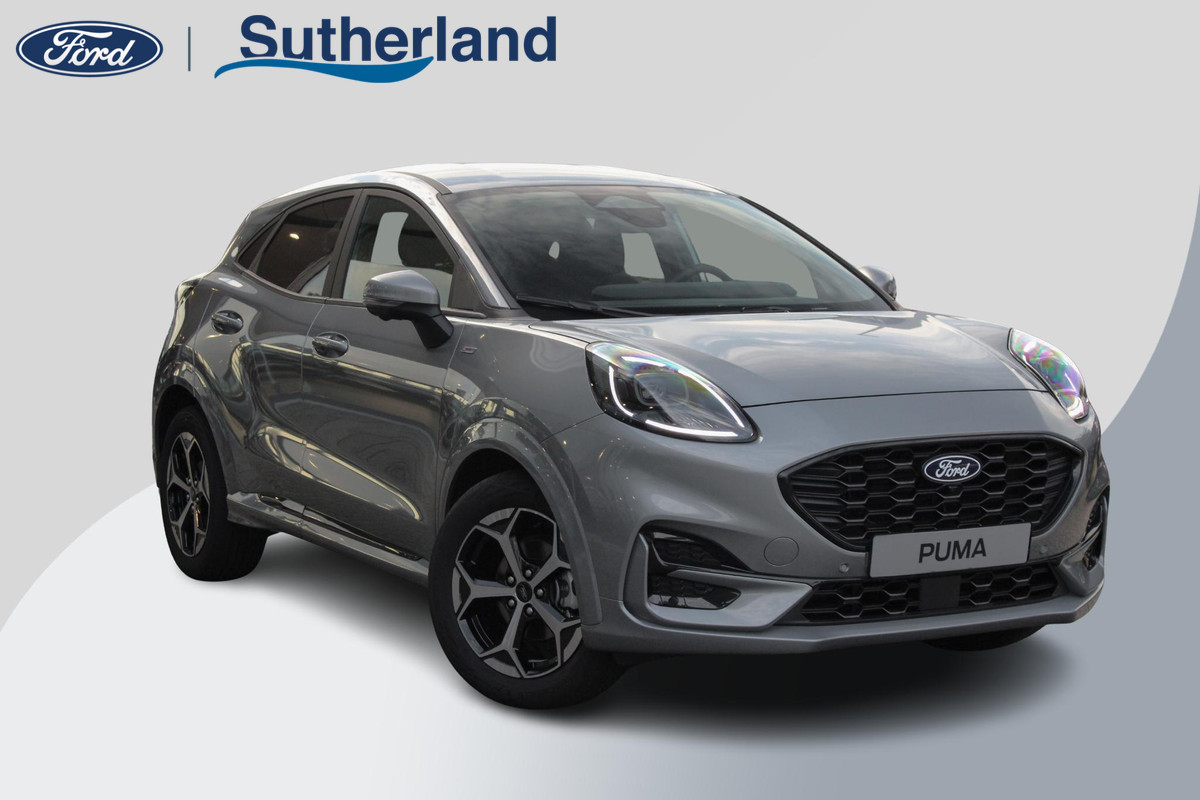 Ford Puma 1.0 EcoBoost Hybrid ST-Line 125pk | Ford Voorraad Comfort Pack | Winter Pack | Driver Assistance Pack | Solar Silver Ford Puma 1.0 EcoBoost Hybrid ST-Line 125pk | Ford Voorraad Comfort Pack | Winter Pack | Driver Assistance Pack | Solar Silver
