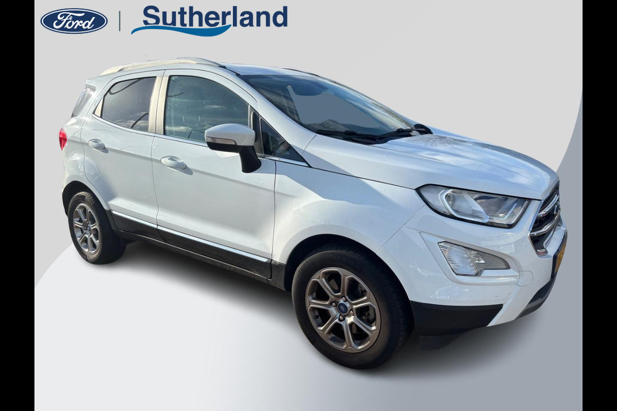 Ford EcoSport 1.0 EcoBoost Titanium 125pk | Navigatie | Winter Pack | Apple Carplay / Android Auto | PDC Achter | Cruise Control | Privacy Glass Ford EcoSport 1.0 EcoBoost Titanium 125pk | Navigatie | Winter Pack | Apple Carplay / Android Auto | PDC Achter | Cruise Control | Privacy Glass