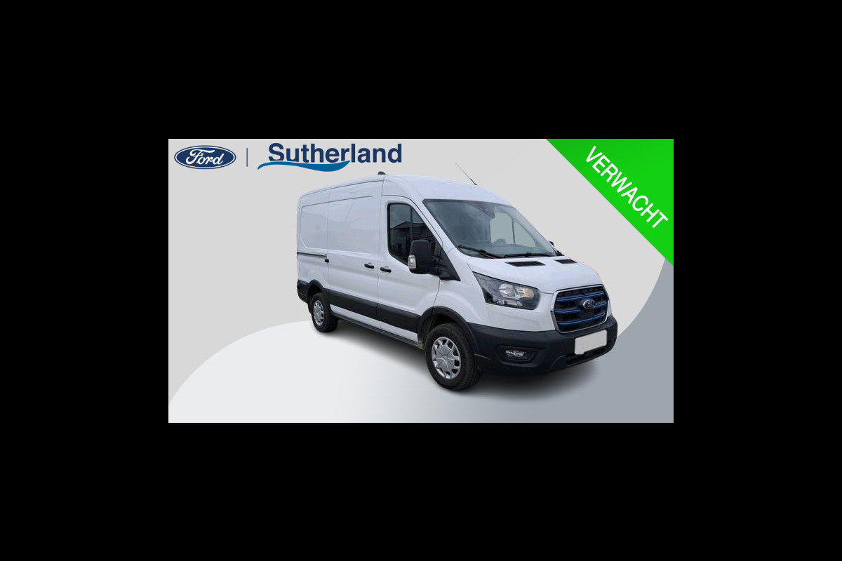 Ford E-Transit 350 L2H2 Trend 68 kWh 184pk | Pro Power on board | Navigatie | Adaptieve Cruise | Digitale binnenspiegel | Laadruimtebescherming | Reservewiel | H7 batterij | LED laadruimteverlichting Ford E-Transit 350 L2H2 Trend 68 kWh 184pk | Pro Power on board | Navigatie | Adaptieve Cruise | Digitale binnenspiegel | Laadruimtebescherming | Reservewiel | H7 batterij | LED laadruimteverlichting