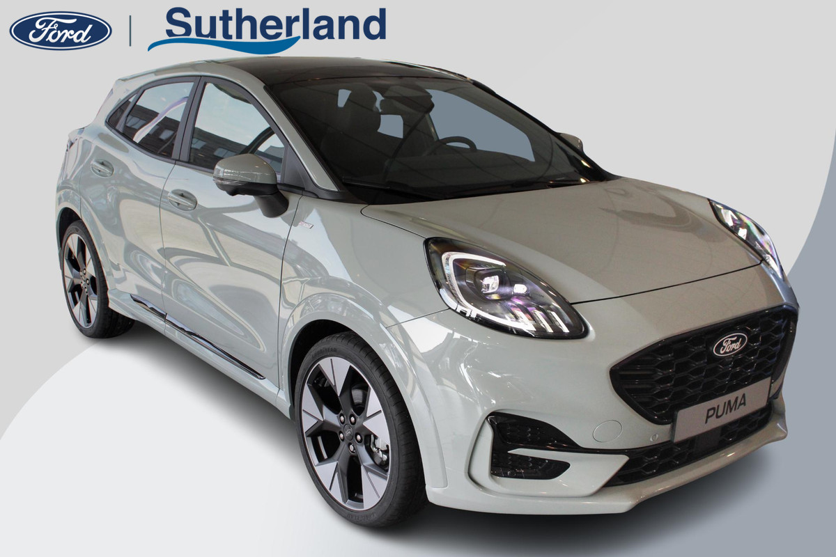 Ford Puma 1.0 EcoBoost Hybrid ST-Line X 125pk | Ford Voorraad | Driver Assistance Pack | Matrix LED | Panoramadak | Winter Pack | 19 inch lichtmetalen velgen Ford Puma 1.0 EcoBoost Hybrid ST-Line X 125pk | Ford Voorraad | Driver Assistance Pack | Matrix LED | Panoramadak | Winter Pack | 19 inch lichtmetalen velgen