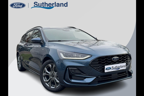 Ford Focus 1.0 EcoBoost Hybrid ST Line Wagon 155pk Automaat | Winter Pack | Chrome Blue | 12.3 inch personaliseerbare Digital Cockpit | Achteruitrijcamera | Draadloos opladen mobiele telefoon | Ford Keyless Entry