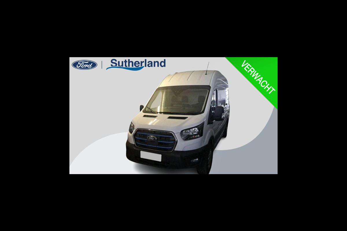 Ford E-Transit 350 L2H3 Trend 68 kWh 184pk | Pro Power on board | Navigatie | Hoog Dak | Adaptieve Cruise | Digitale binnenspiegel | Keyless entry | Laadruimte bescherming | All season banden | Reservewiel | Perimetrisch alarm Ford E-Transit 350 L2H3 Trend 68 kWh 184pk | Pro Power on board | Navigatie | Hoog Dak | Adaptieve Cruise | Digitale binnenspiegel | Keyless entry | Laadruimte bescherming | All season banden | Reservewiel | Perimetrisch alarm
