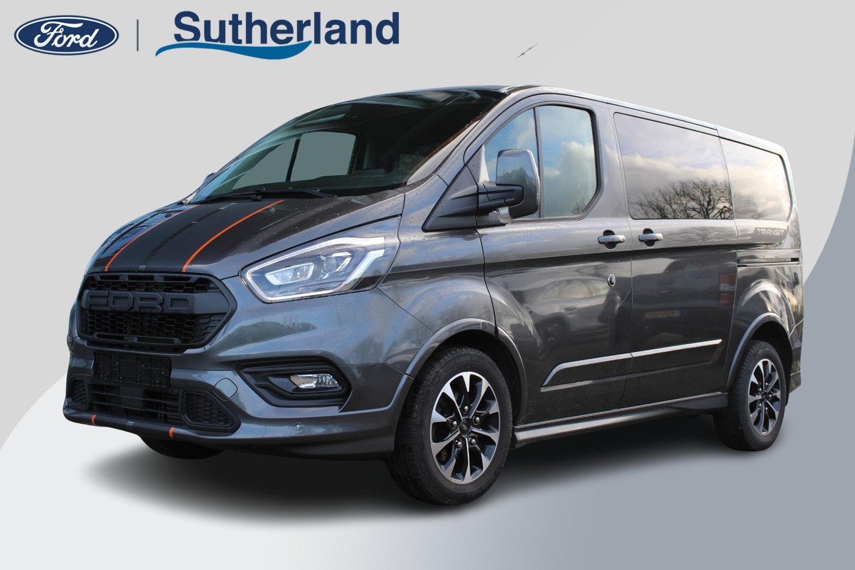 Ford Transit Custom 320S 2.0TD 185Pk Sport DC | 185pk Automaat | Dubbele Cabine | DC | Dubbele schuifdeur | Adaptive cruise control | Bijrijdersstoel | Camera | Xenon | Stoelverwarming | Trekhaak Ford Transit Custom 320S 2.0TD 185Pk Sport DC | 185pk Automaat | Dubbele Cabine | DC | Dubbele schuifdeur | Adaptive cruise control | Bijrijdersstoel | Camera | Xenon | Stoelverwarming | Trekhaak